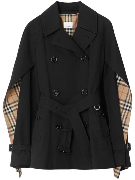 burberry cape black|how to wear Burberry cape.